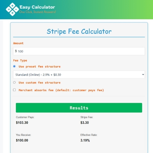 calculate stripe fees